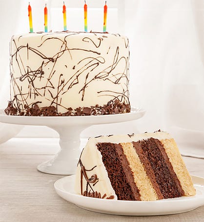 We Take The Cake 4 Layer Combo Birthday Cake